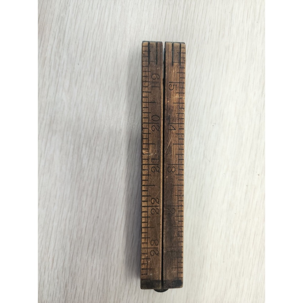 STANLEY NO. 68 FOLDING‎ RULER BRASS & BOXWOOD 24" (2ft) Measuring Carpenter USA